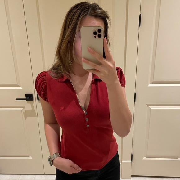 Burberry Brit Ruched Polo (authentic) - Picture 4 of 5